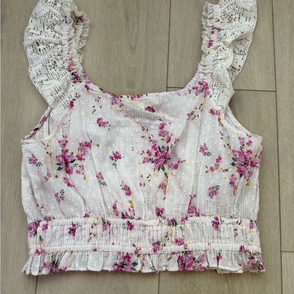 DREA CROP TOP IN MAGENTA LIGHT - Picture 3 of 4